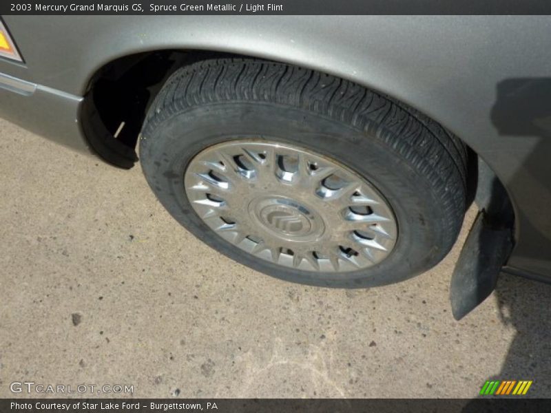 Spruce Green Metallic / Light Flint 2003 Mercury Grand Marquis GS