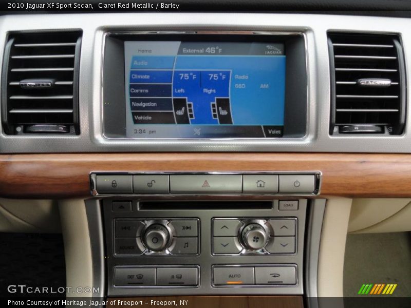 Claret Red Metallic / Barley 2010 Jaguar XF Sport Sedan