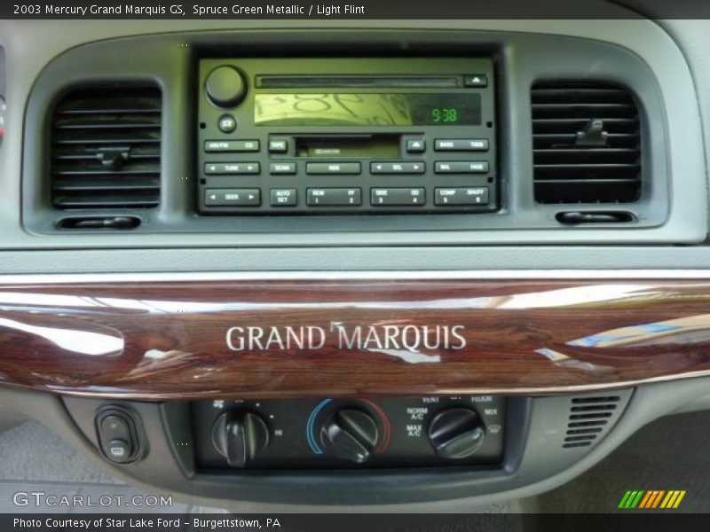 Spruce Green Metallic / Light Flint 2003 Mercury Grand Marquis GS