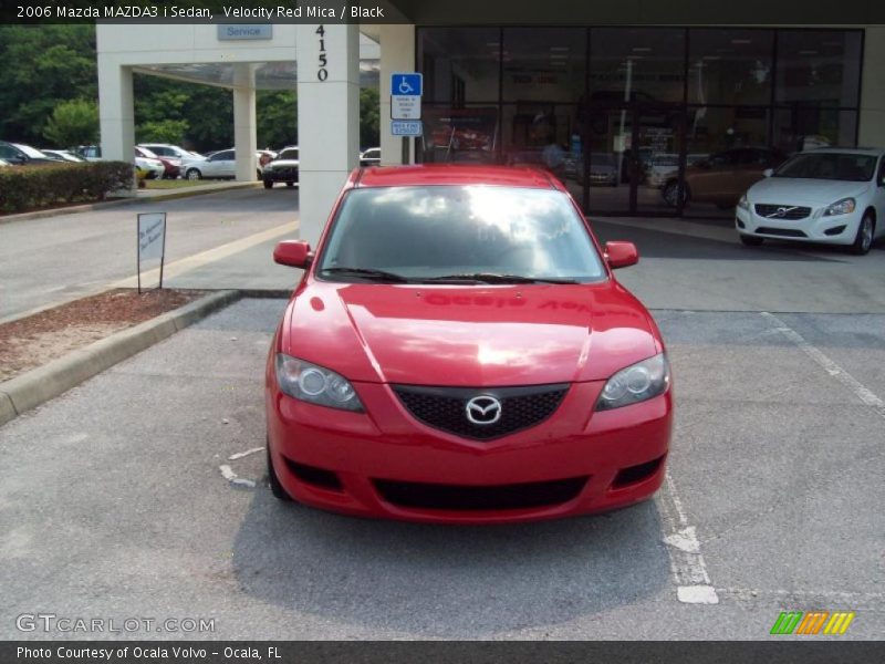 Velocity Red Mica / Black 2006 Mazda MAZDA3 i Sedan