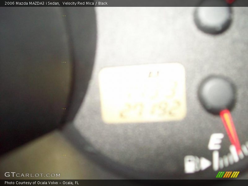 Velocity Red Mica / Black 2006 Mazda MAZDA3 i Sedan