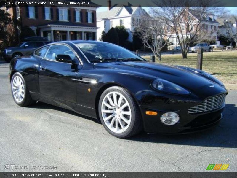 Black / Black/White 2002 Aston Martin Vanquish