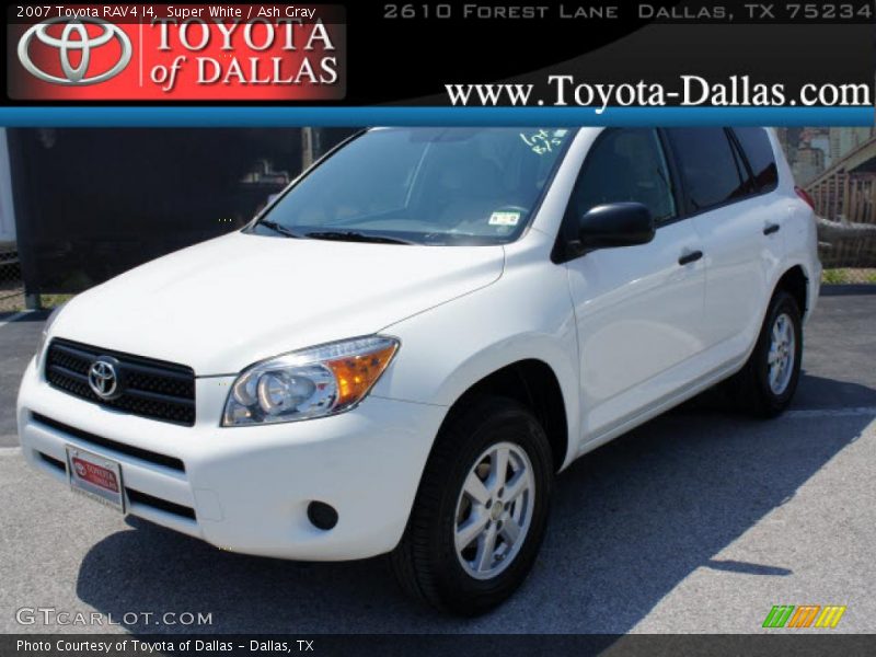 Super White / Ash Gray 2007 Toyota RAV4 I4