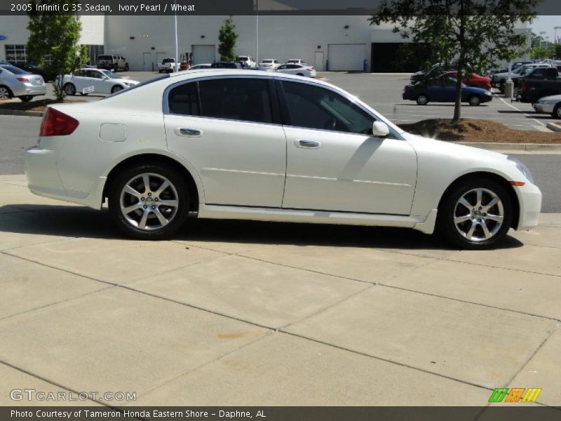 Ivory Pearl / Wheat 2005 Infiniti G 35 Sedan
