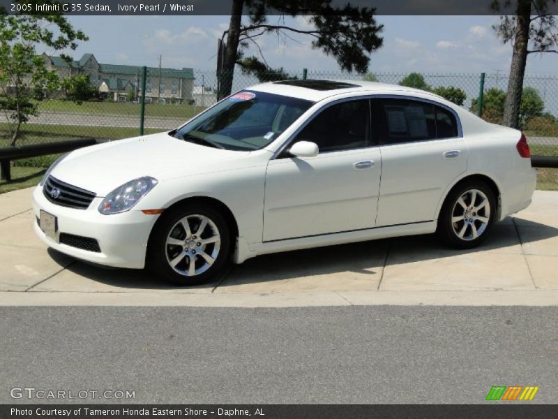 Ivory Pearl / Wheat 2005 Infiniti G 35 Sedan
