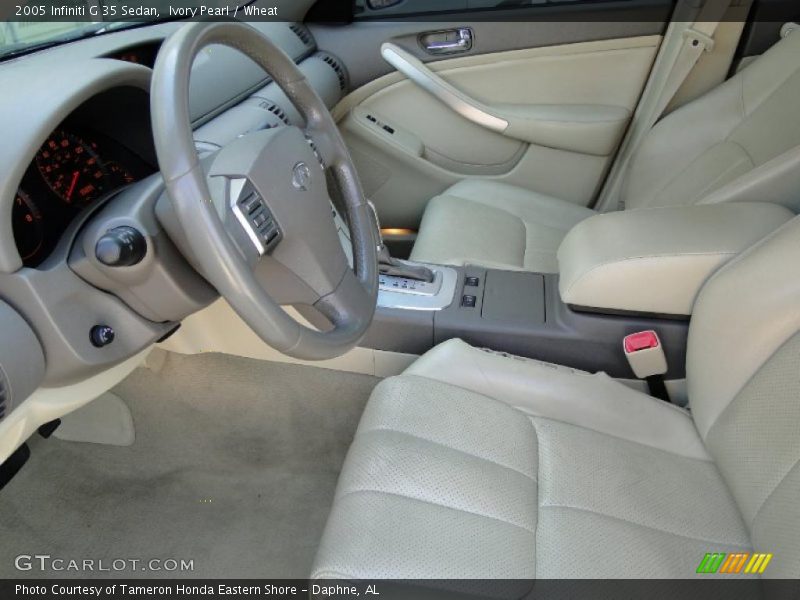 Ivory Pearl / Wheat 2005 Infiniti G 35 Sedan