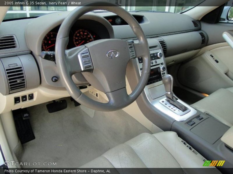 Ivory Pearl / Wheat 2005 Infiniti G 35 Sedan