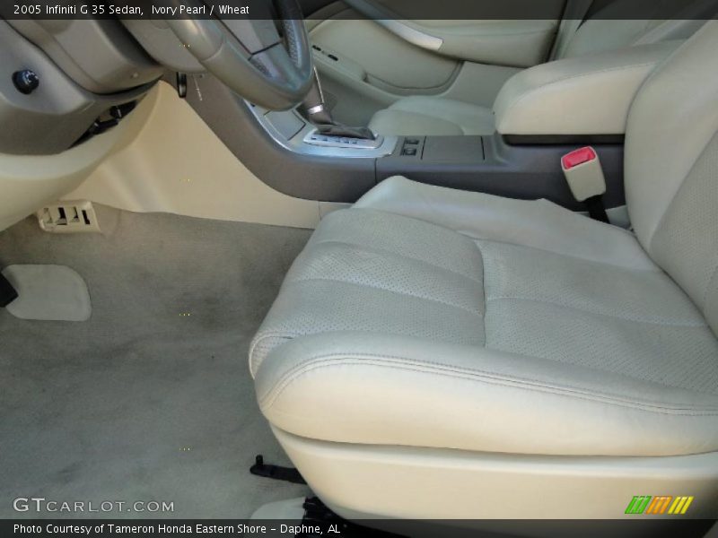 Ivory Pearl / Wheat 2005 Infiniti G 35 Sedan