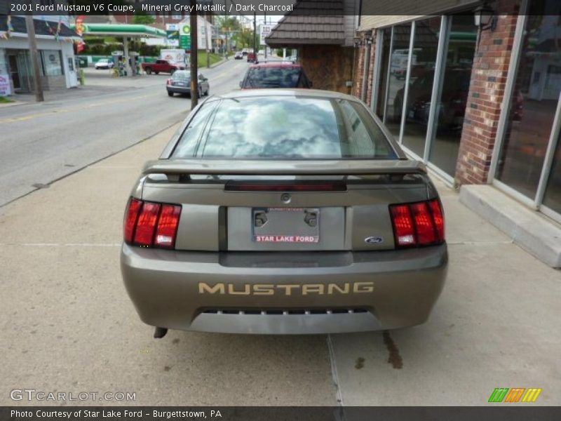 Mineral Grey Metallic / Dark Charcoal 2001 Ford Mustang V6 Coupe