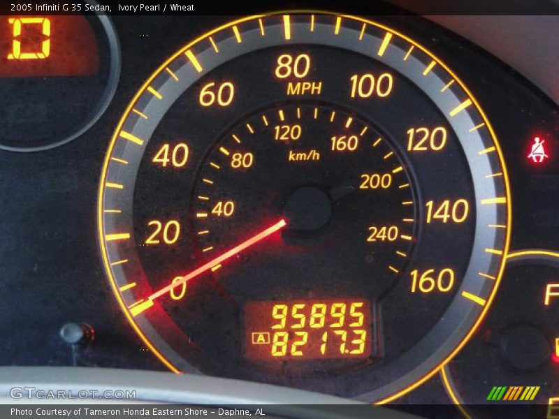 Ivory Pearl / Wheat 2005 Infiniti G 35 Sedan