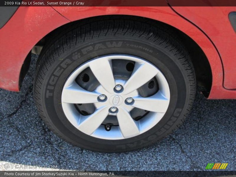 Sunset Orange / Gray 2009 Kia Rio LX Sedan