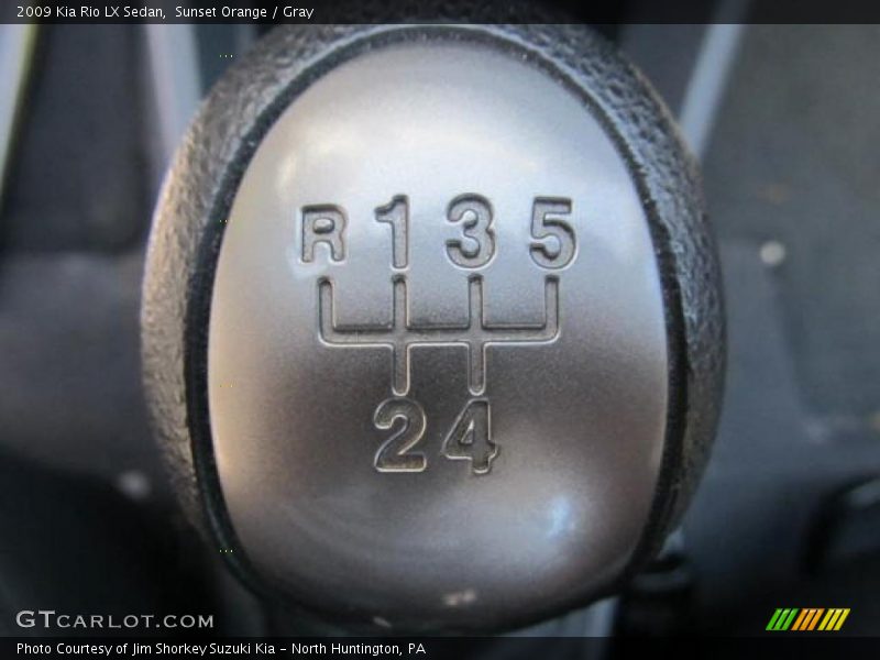 Sunset Orange / Gray 2009 Kia Rio LX Sedan