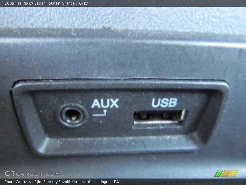 Sunset Orange / Gray 2009 Kia Rio LX Sedan