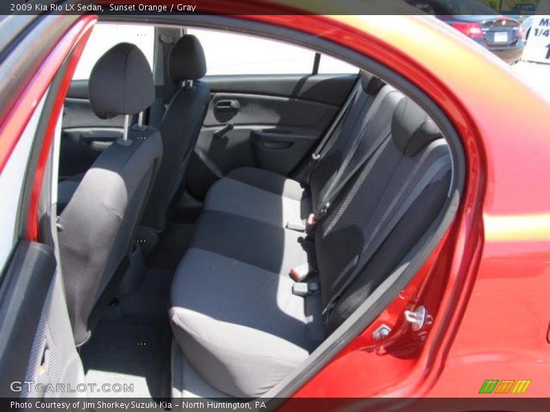 Sunset Orange / Gray 2009 Kia Rio LX Sedan