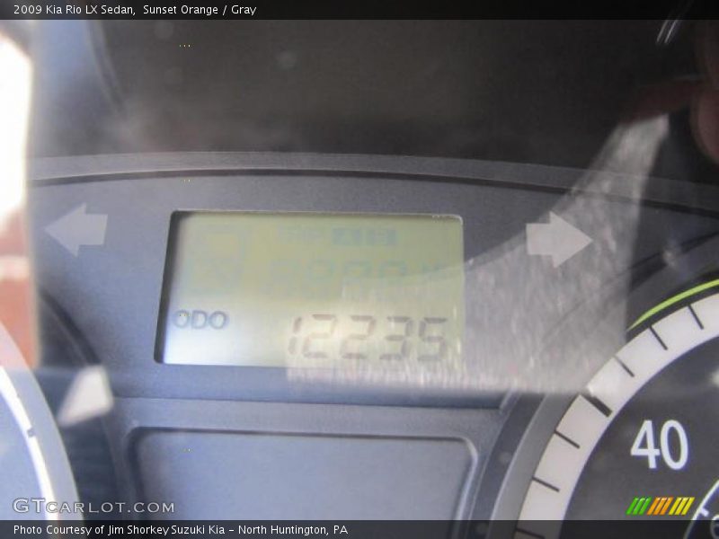 Sunset Orange / Gray 2009 Kia Rio LX Sedan