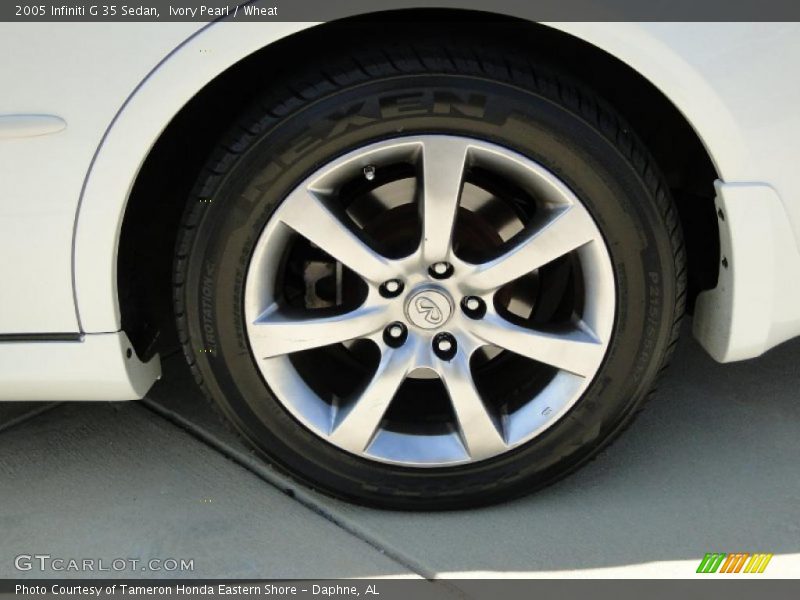 Ivory Pearl / Wheat 2005 Infiniti G 35 Sedan