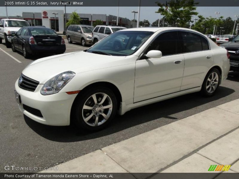 Ivory Pearl / Wheat 2005 Infiniti G 35 Sedan