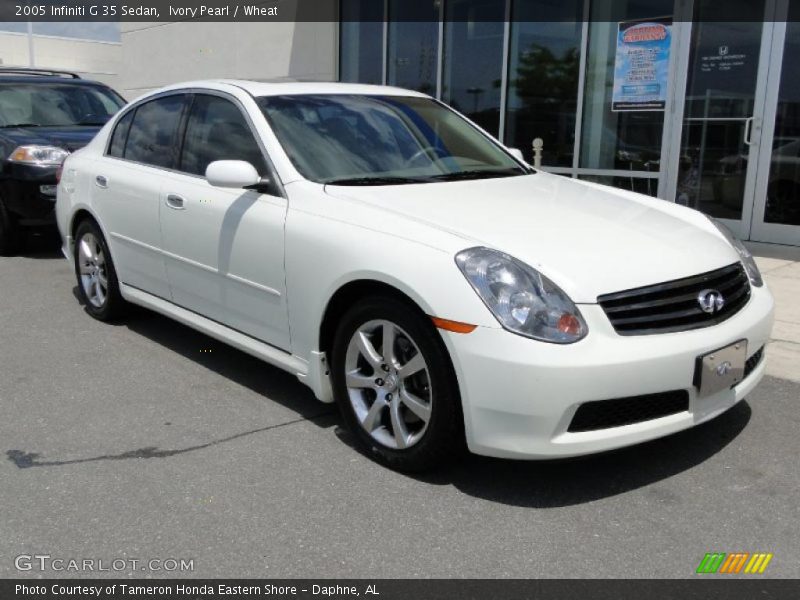 Ivory Pearl / Wheat 2005 Infiniti G 35 Sedan
