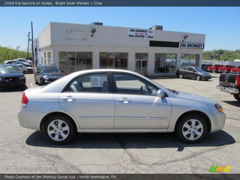 Bright Silver Metallic / Gray 2009 Kia Spectra LX Sedan