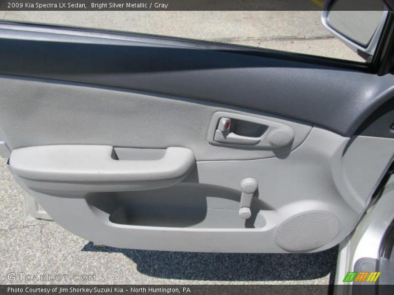 Bright Silver Metallic / Gray 2009 Kia Spectra LX Sedan