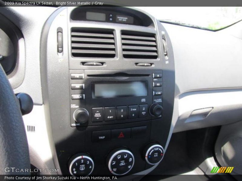 Bright Silver Metallic / Gray 2009 Kia Spectra LX Sedan