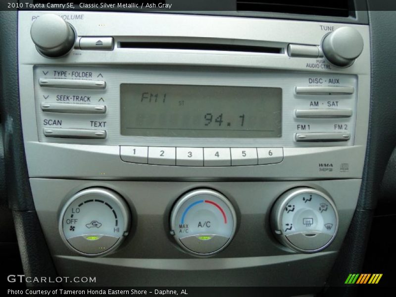 Classic Silver Metallic / Ash Gray 2010 Toyota Camry SE
