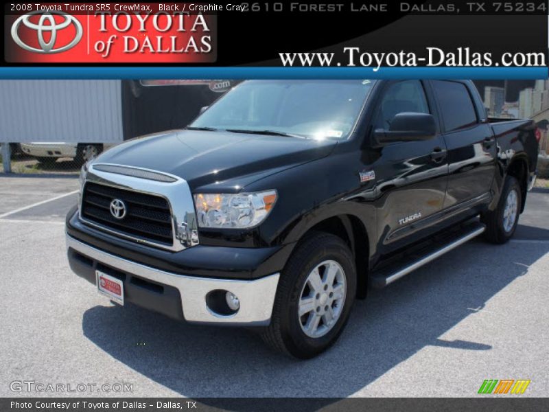 Black / Graphite Gray 2008 Toyota Tundra SR5 CrewMax
