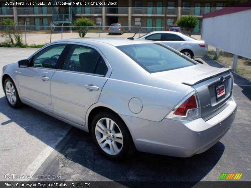 Brilliant Silver Metallic / Charcoal Black 2009 Ford Fusion SEL