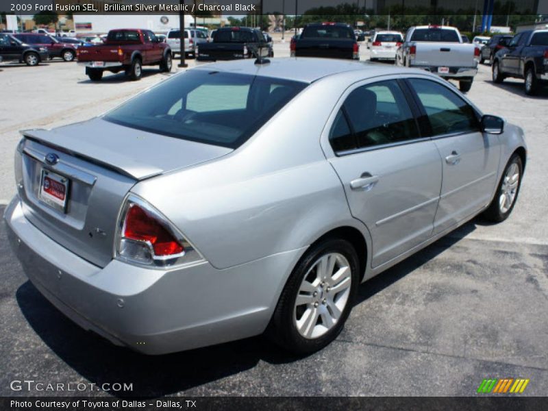 Brilliant Silver Metallic / Charcoal Black 2009 Ford Fusion SEL