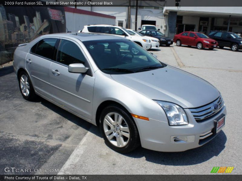 Brilliant Silver Metallic / Charcoal Black 2009 Ford Fusion SEL