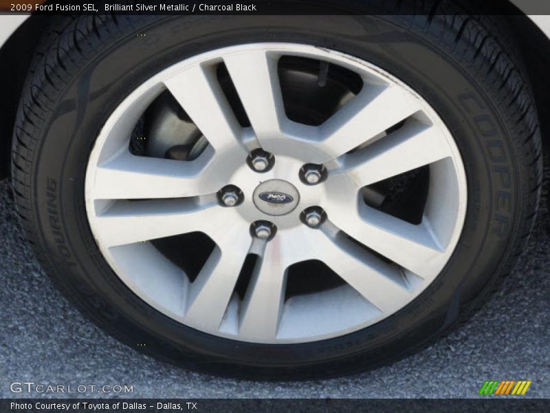 Brilliant Silver Metallic / Charcoal Black 2009 Ford Fusion SEL