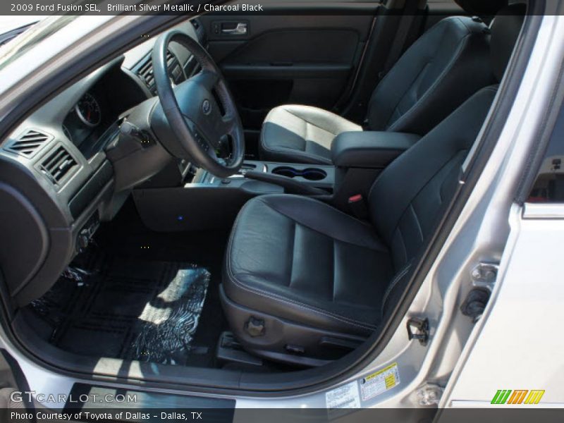 Brilliant Silver Metallic / Charcoal Black 2009 Ford Fusion SEL