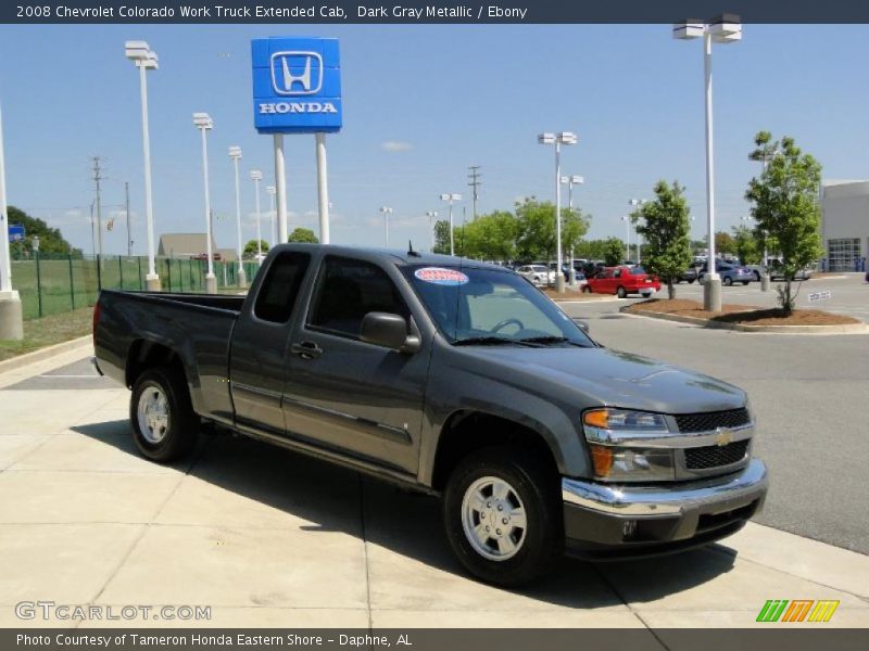 Dark Gray Metallic / Ebony 2008 Chevrolet Colorado Work Truck Extended Cab