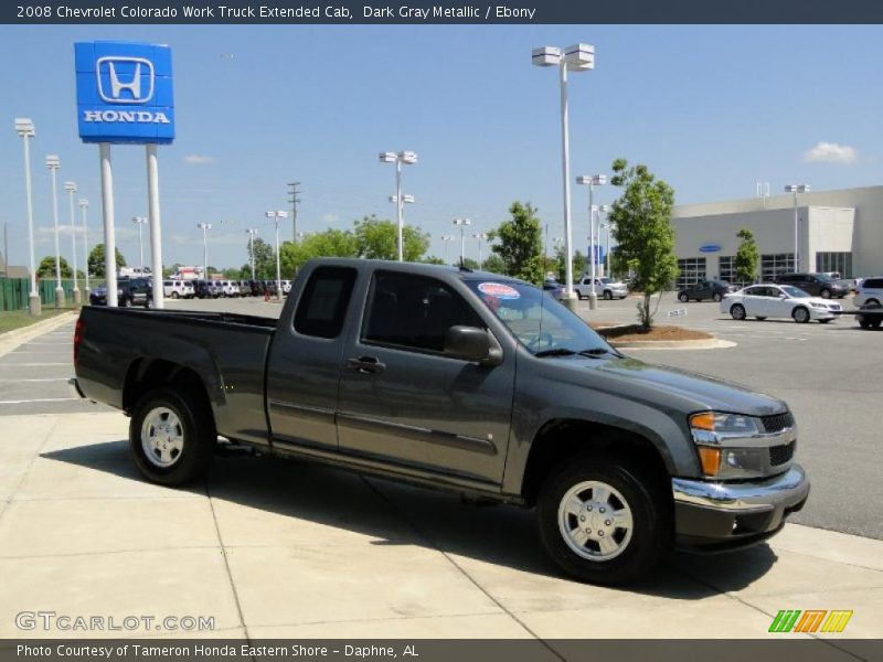 Dark Gray Metallic / Ebony 2008 Chevrolet Colorado Work Truck Extended Cab