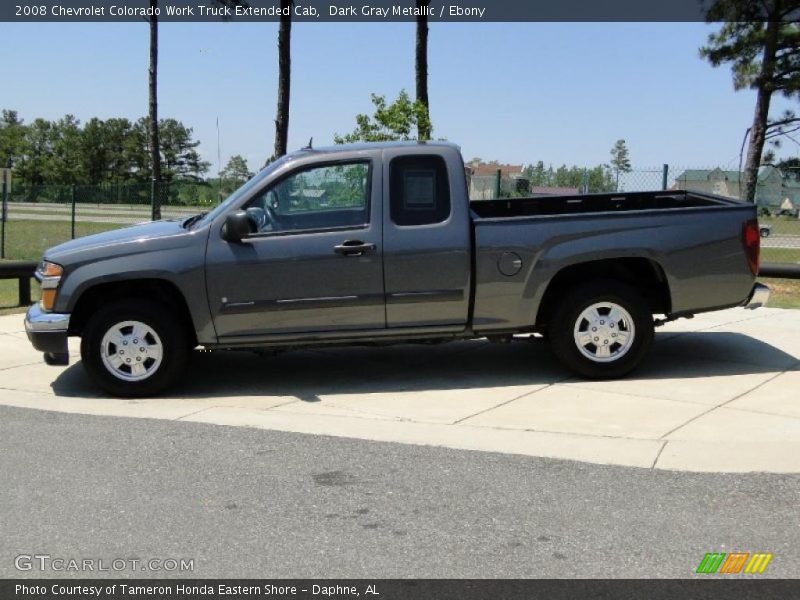 Dark Gray Metallic / Ebony 2008 Chevrolet Colorado Work Truck Extended Cab