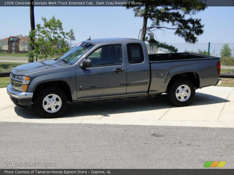 Dark Gray Metallic / Ebony 2008 Chevrolet Colorado Work Truck Extended Cab