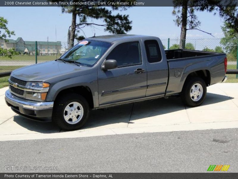 Dark Gray Metallic / Ebony 2008 Chevrolet Colorado Work Truck Extended Cab