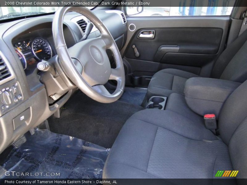 Dark Gray Metallic / Ebony 2008 Chevrolet Colorado Work Truck Extended Cab