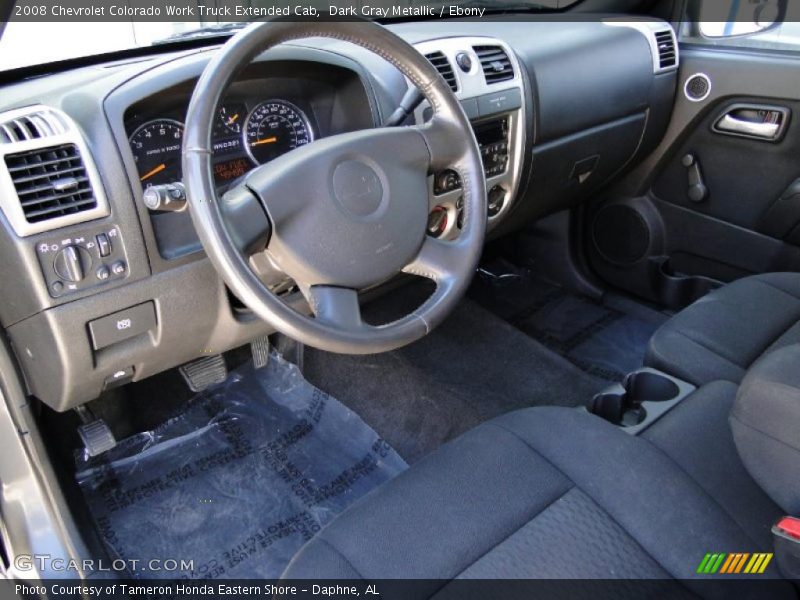  2008 Colorado Work Truck Extended Cab Ebony Interior