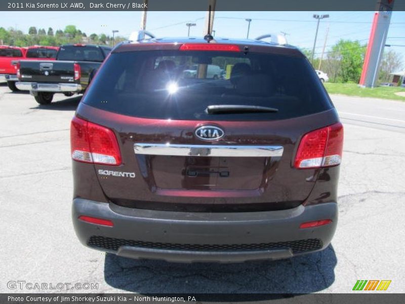 Dark Cherry / Black 2011 Kia Sorento LX AWD