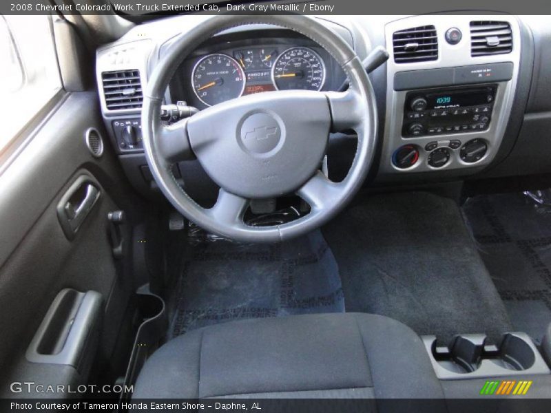Dashboard of 2008 Colorado Work Truck Extended Cab
