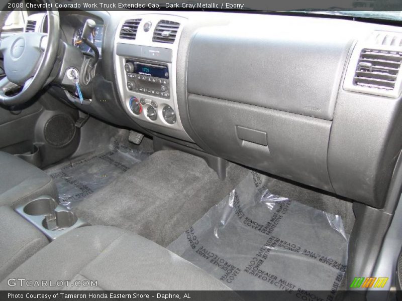 Dark Gray Metallic / Ebony 2008 Chevrolet Colorado Work Truck Extended Cab