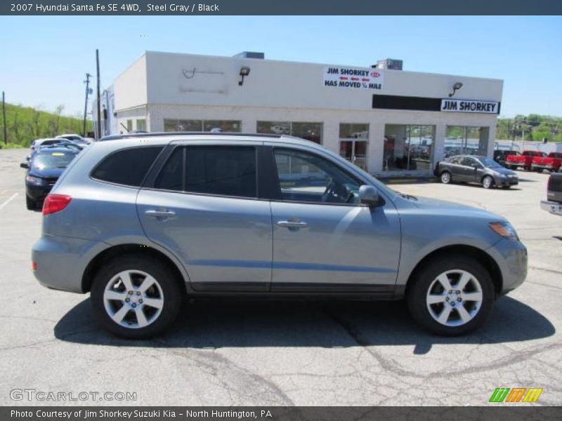 Steel Gray / Black 2007 Hyundai Santa Fe SE 4WD