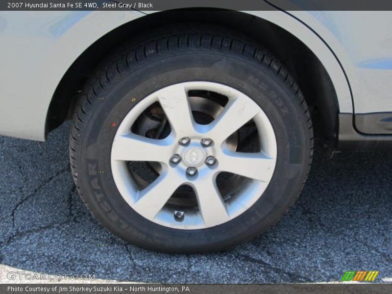 Steel Gray / Black 2007 Hyundai Santa Fe SE 4WD