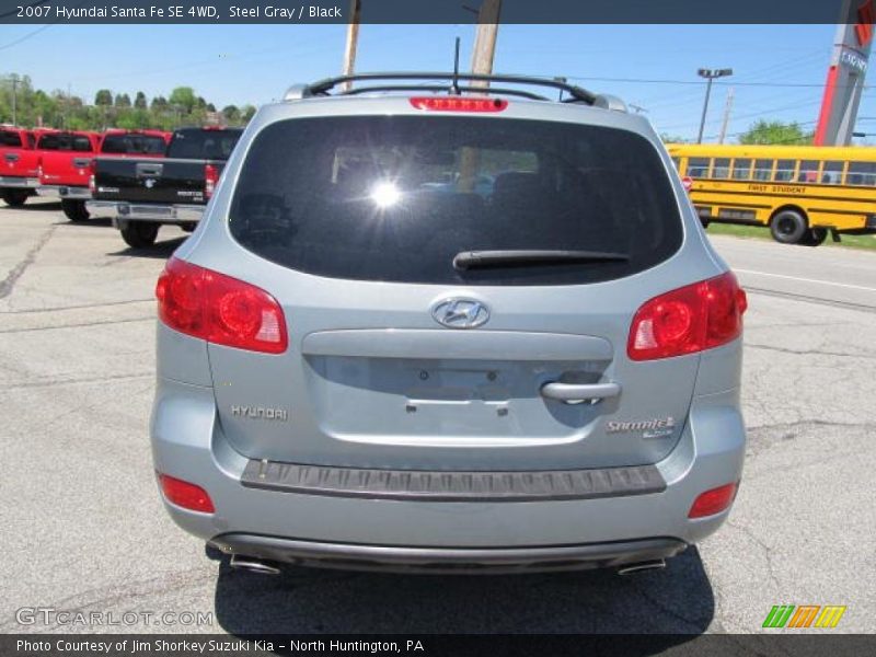 Steel Gray / Black 2007 Hyundai Santa Fe SE 4WD