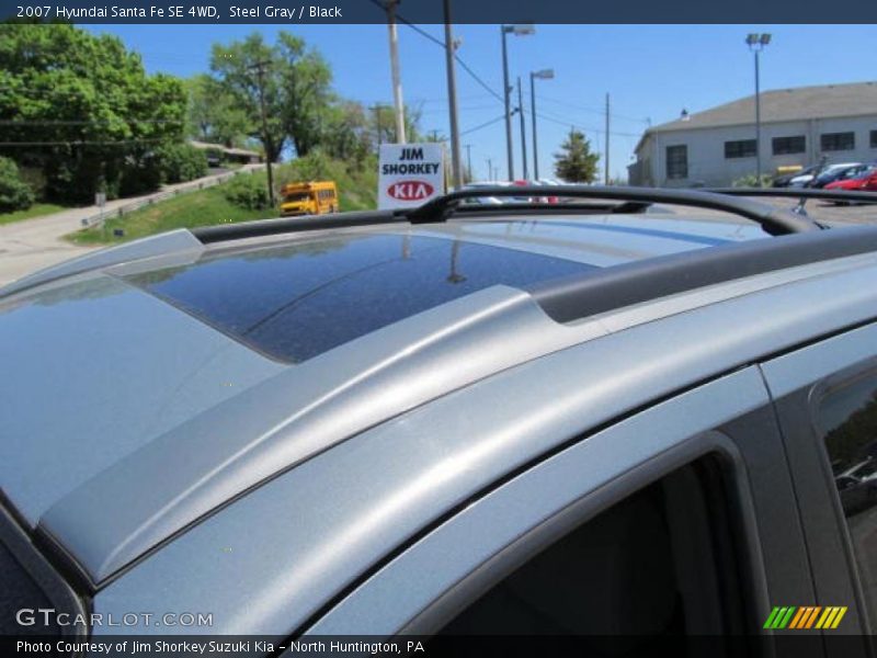 Steel Gray / Black 2007 Hyundai Santa Fe SE 4WD