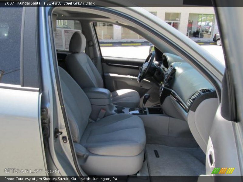Steel Gray / Black 2007 Hyundai Santa Fe SE 4WD