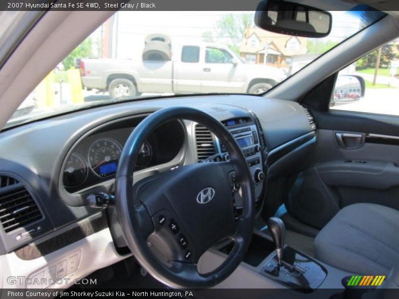 Steel Gray / Black 2007 Hyundai Santa Fe SE 4WD