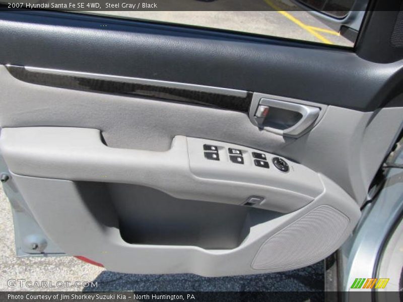 Steel Gray / Black 2007 Hyundai Santa Fe SE 4WD