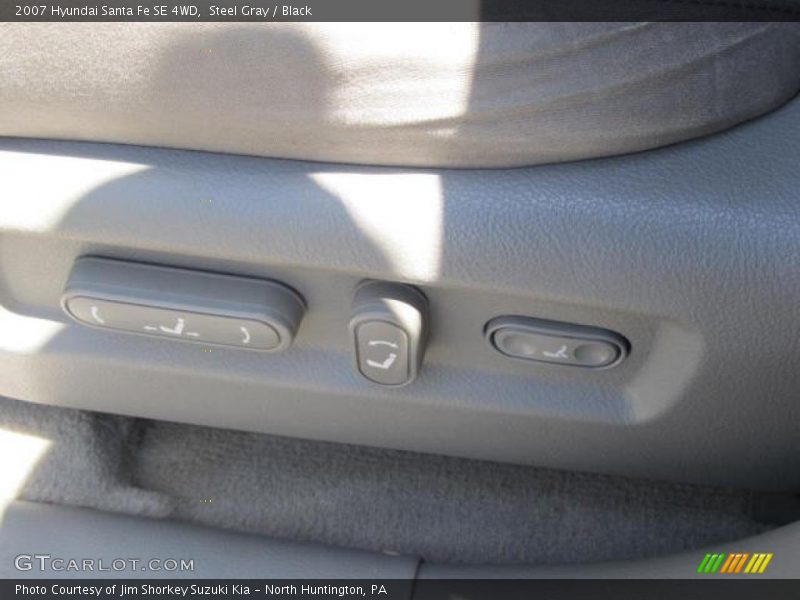 Steel Gray / Black 2007 Hyundai Santa Fe SE 4WD